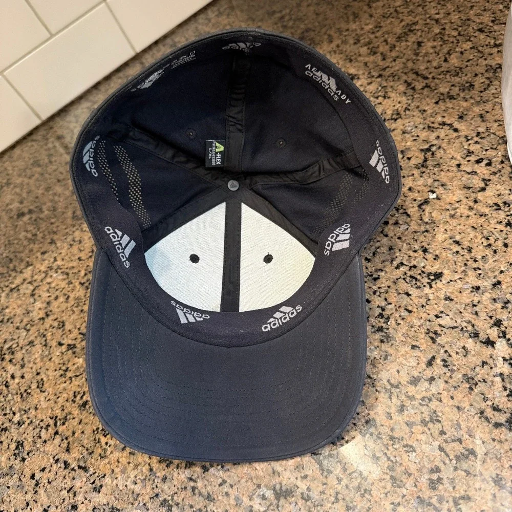 Adidas Aeroready A-Flex Fitted Hat Baseball Cap Mens L/XL Black